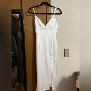 Lulu’s midi satin dress
